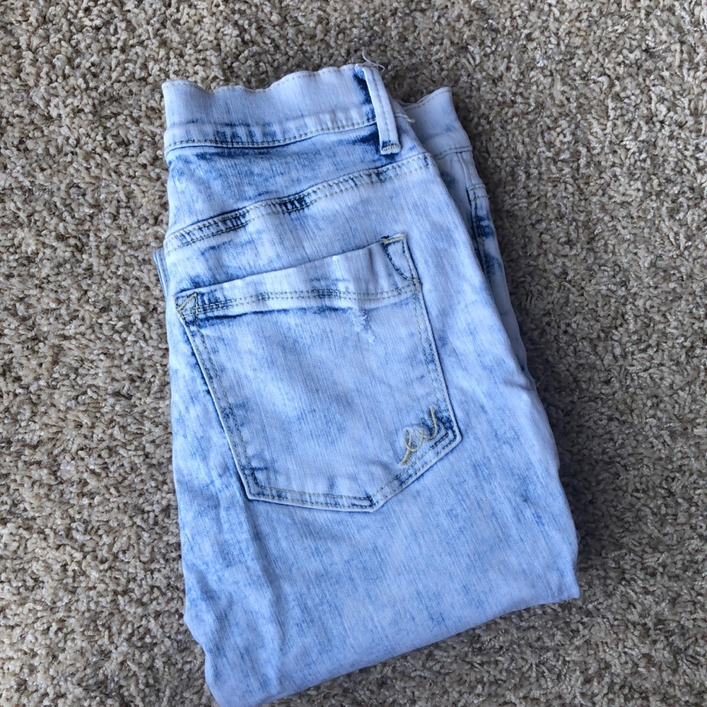 Distressed Express jeans